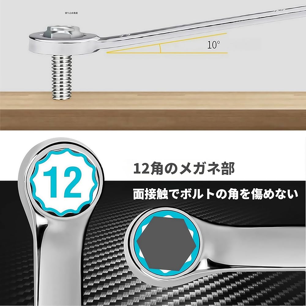 ジェミニコンパネ Amazon | ミニスパナセット 10本組 コンビネーションレンチ